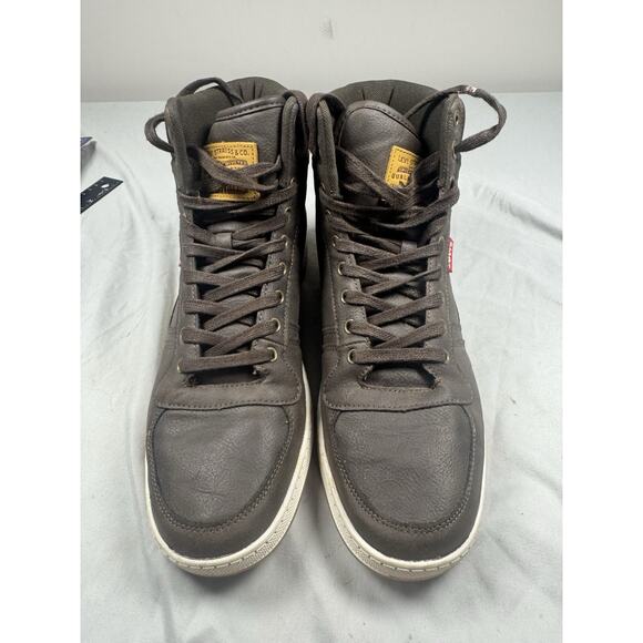 Levi’s Men’s High Top Sneakers Brown Lace Up Casual Shoes Size 11 main image 7